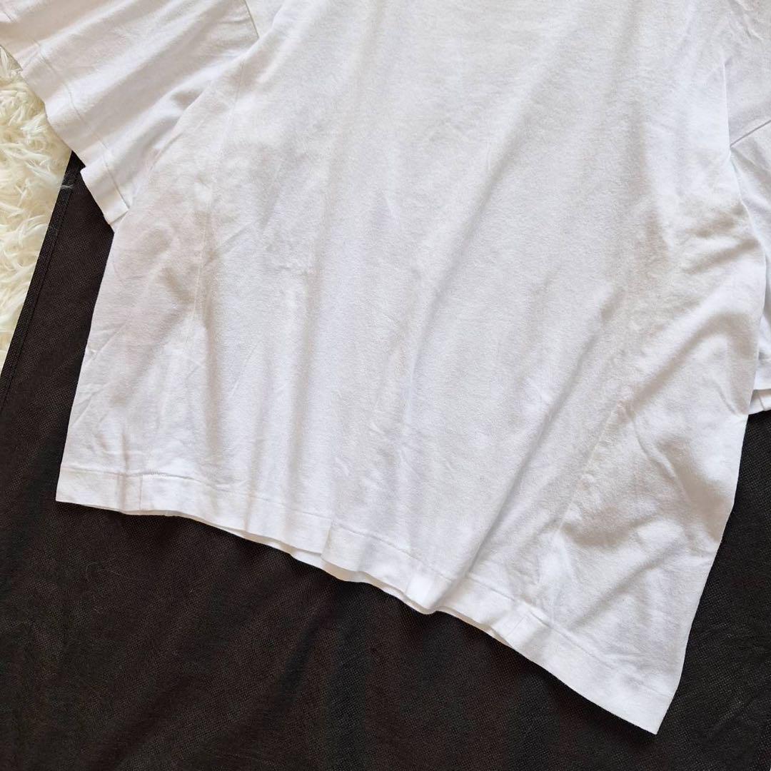 美品✨トーガプルラ フリンジTシャツ コットン トップス ホワイト 美品✨トーガプルラ フリンジTシャツ コットン トップス