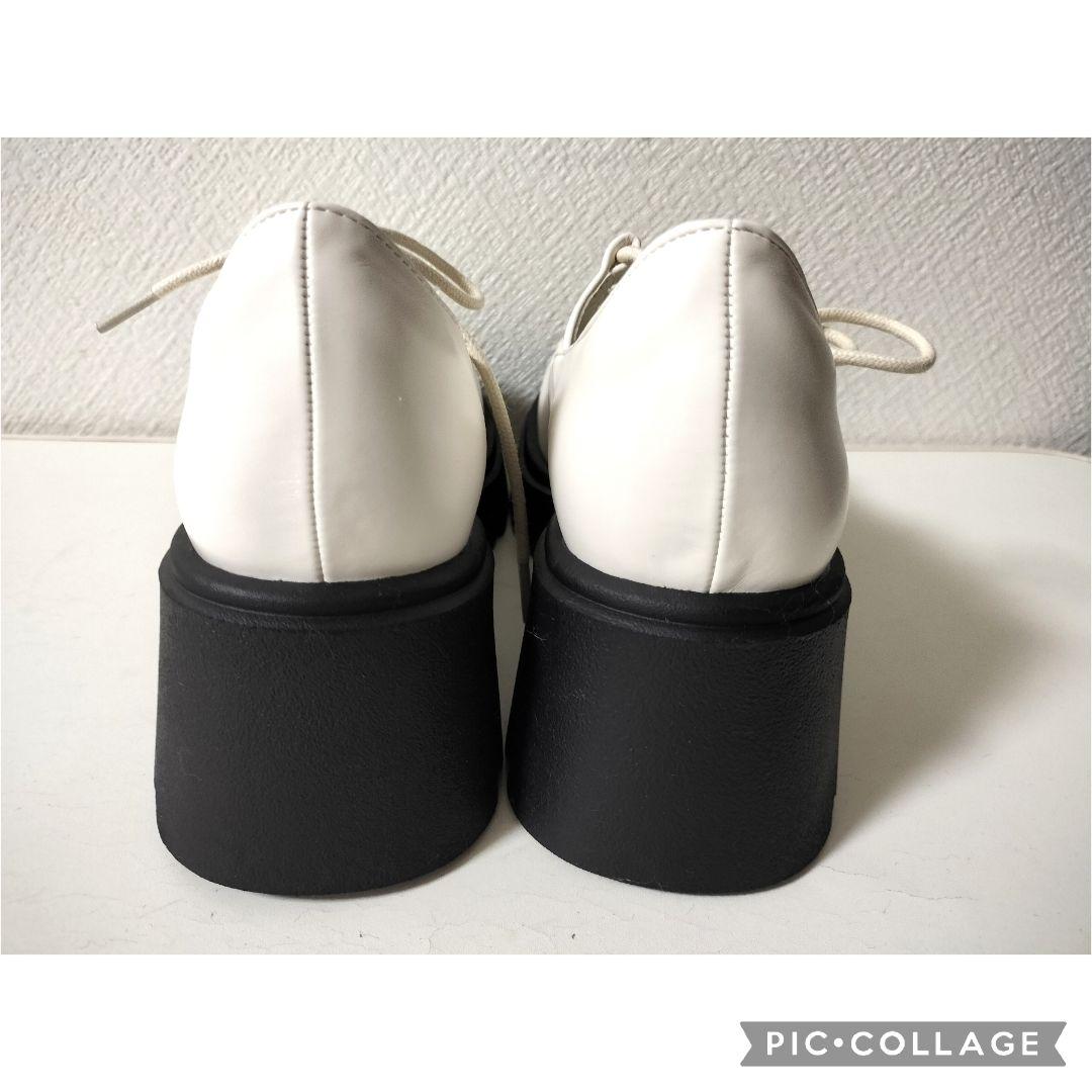 美品★イデムlace up platform loafers編み上げローファーL