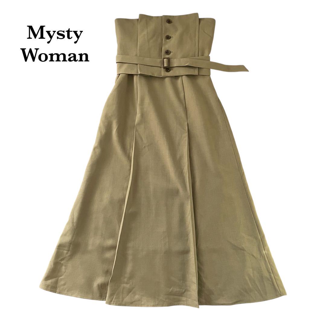 【美品】 Mysty Woman 2wayコルセットSetスカート オリーブ