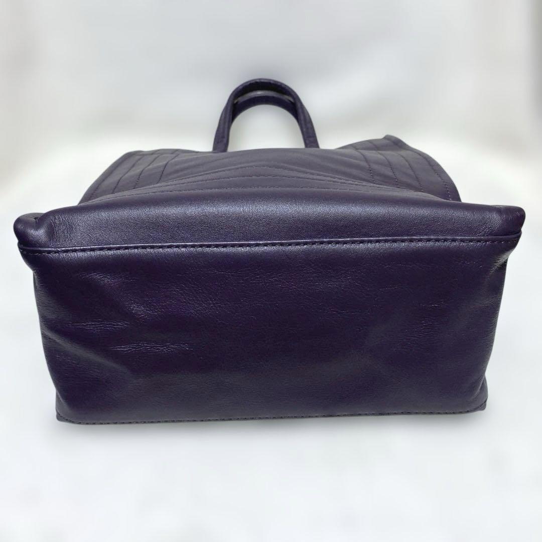 美品 イアパピヨネ レザー ステッチ トートバッグ ショルダー