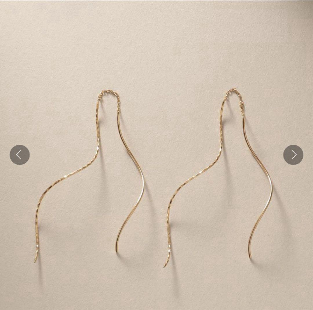 ココシュニックポリッシュミラーカットチェーンピアス¥81400ヒロタカエテeteCOCOSHNIK