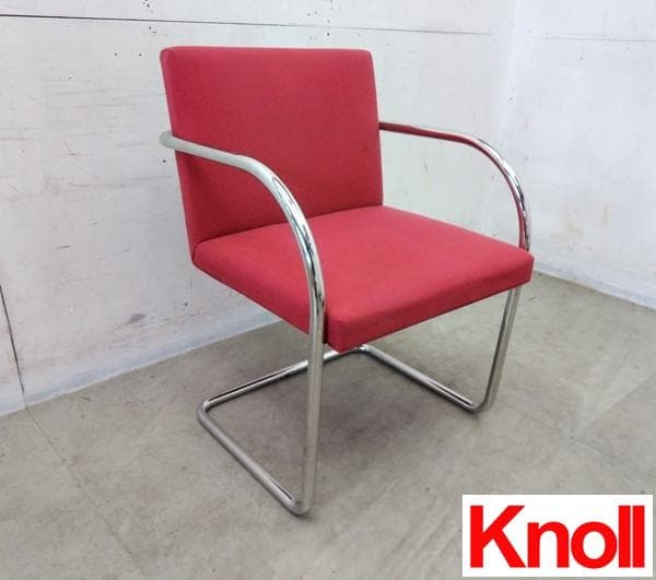 美品□Knoll□ブルーノチェア□チューブラーアームチェア□名作