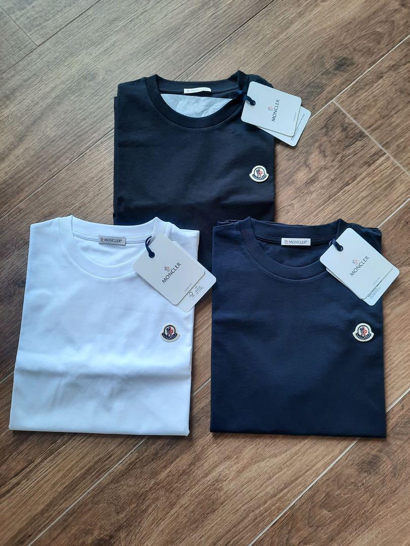 新品 MONCLER 大人気定番ロゴマーク Tシャツ ブラック　14A/Sサイズ