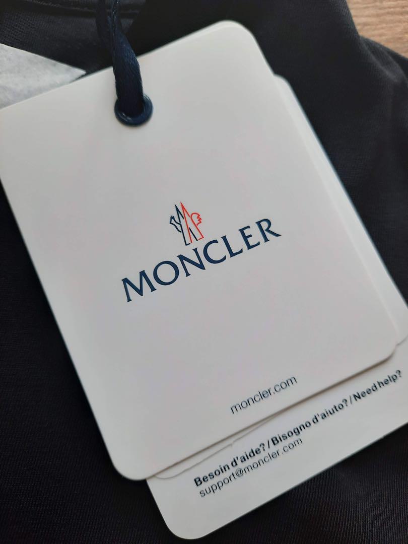 新品 MONCLER 大人気定番ロゴマーク Tシャツ ブラック　14A/Sサイズ