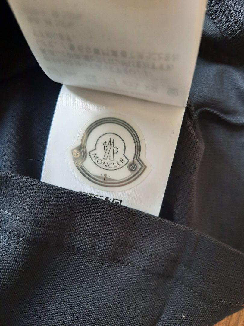 新品 MONCLER 大人気定番ロゴマーク Tシャツ ブラック　14A/Sサイズ