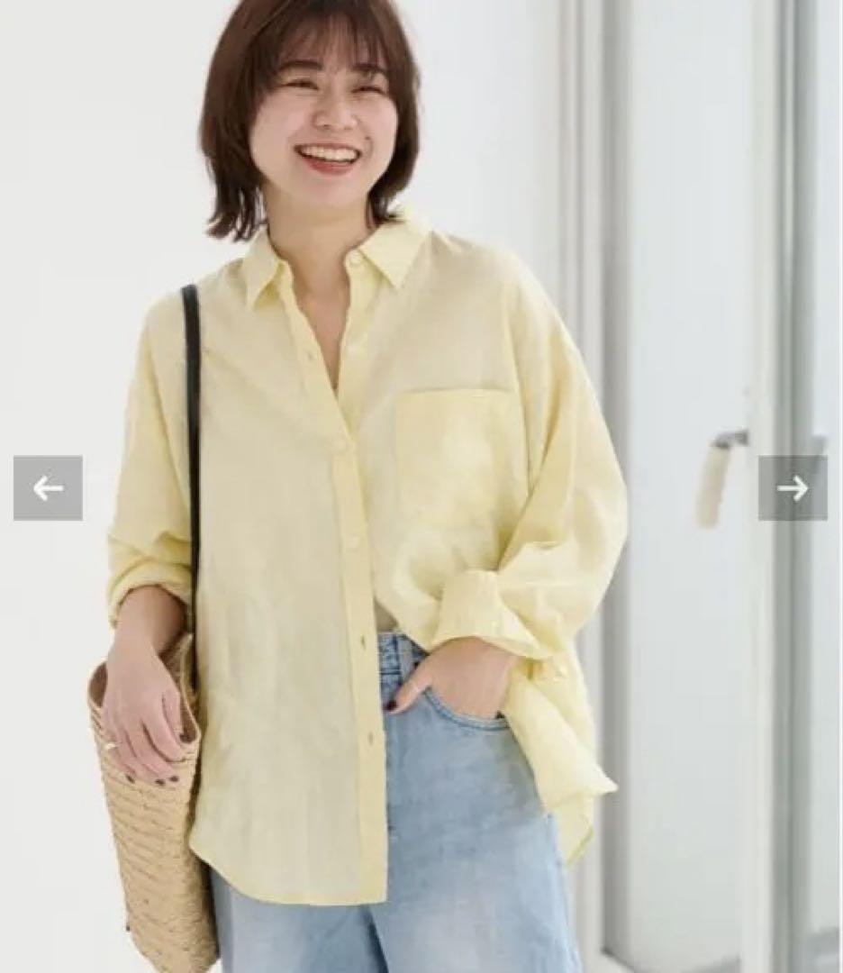 JOURNAL STANDARD relume カラーリネンオーバーサイズシャツ
