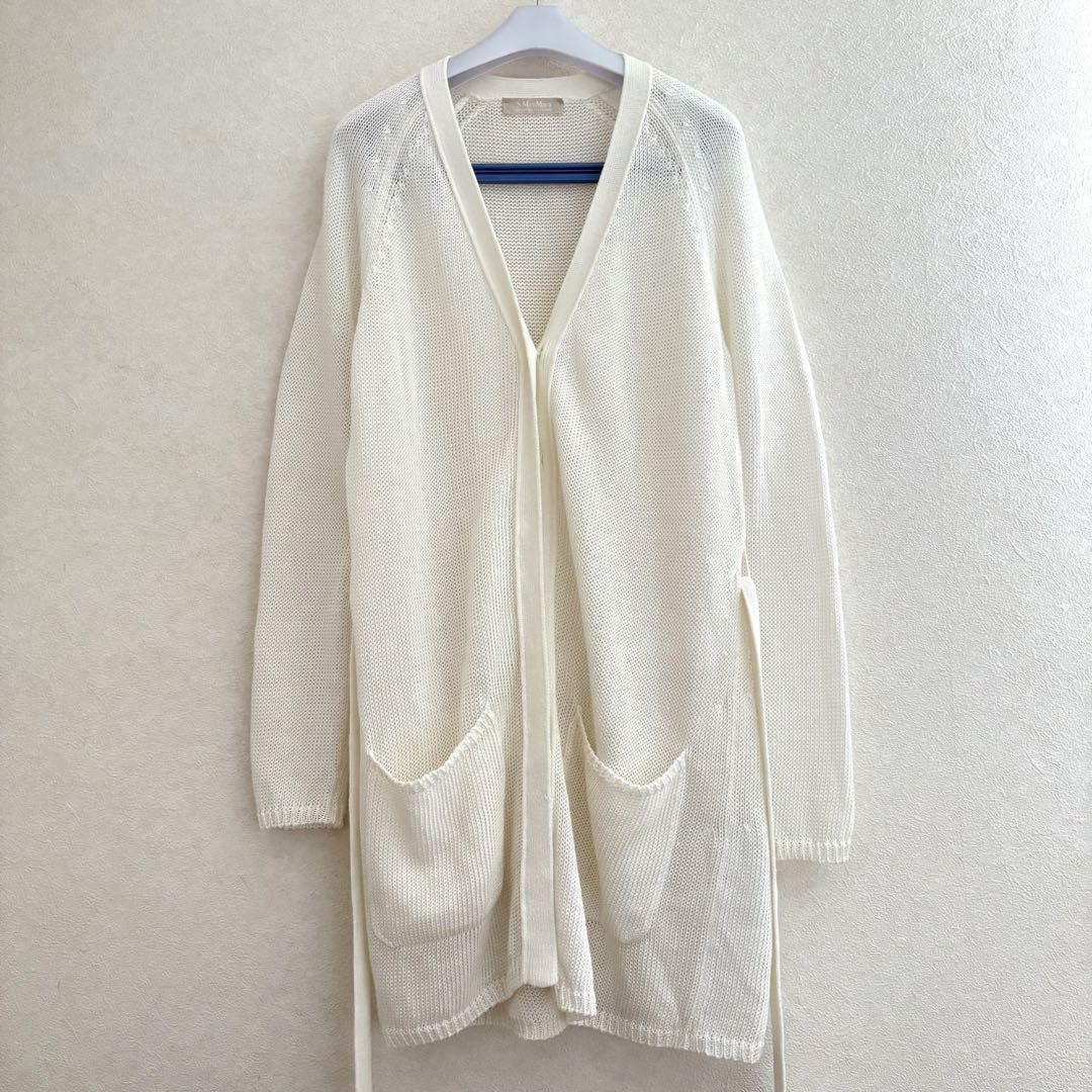 美品　イタリア製　'S MaxMara 　リネン100%　サマーカーディガン マックスマーラ サマー リネン カーディガン アウター - メルカリ