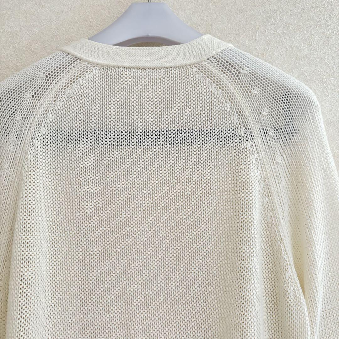 美品　イタリア製　'S MaxMara 　リネン100%　サマーカーディガン 美品 イタリア製 'S MaxMara リネン100% サマーカーディガン