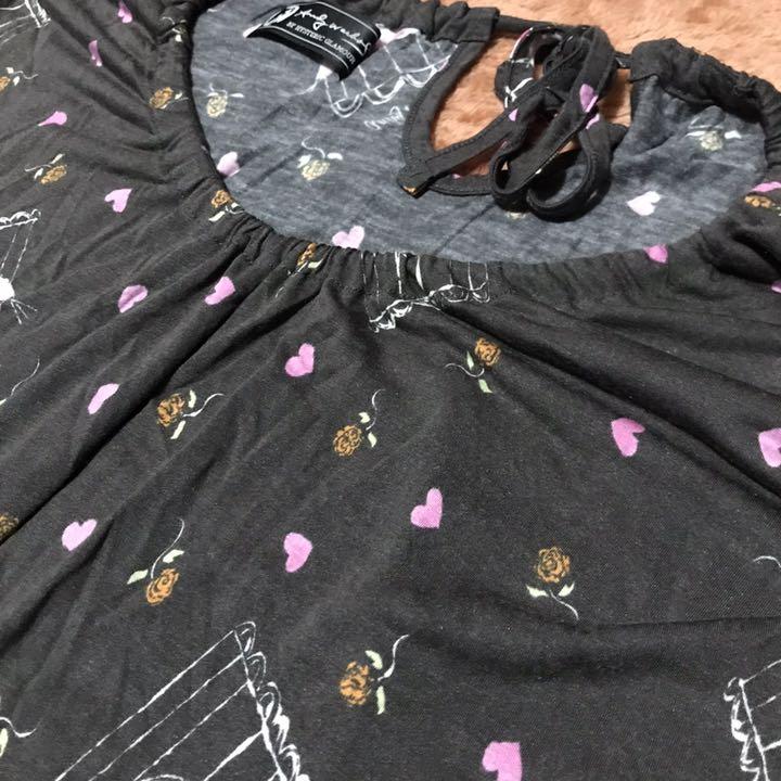 ヒステリックグラマー【美品】andy warhol 歌う鳥 半袖 ワンピース