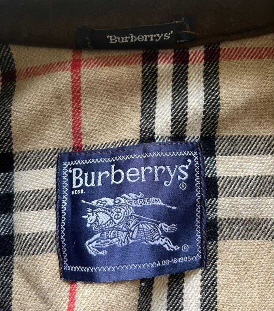 80's Old Burberry ブラウンウールジャケット