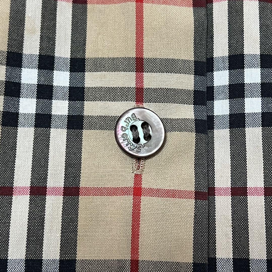 BURBERRYS ヴィンテージ シャツノバチェック ホース刺繍 長袖 XL