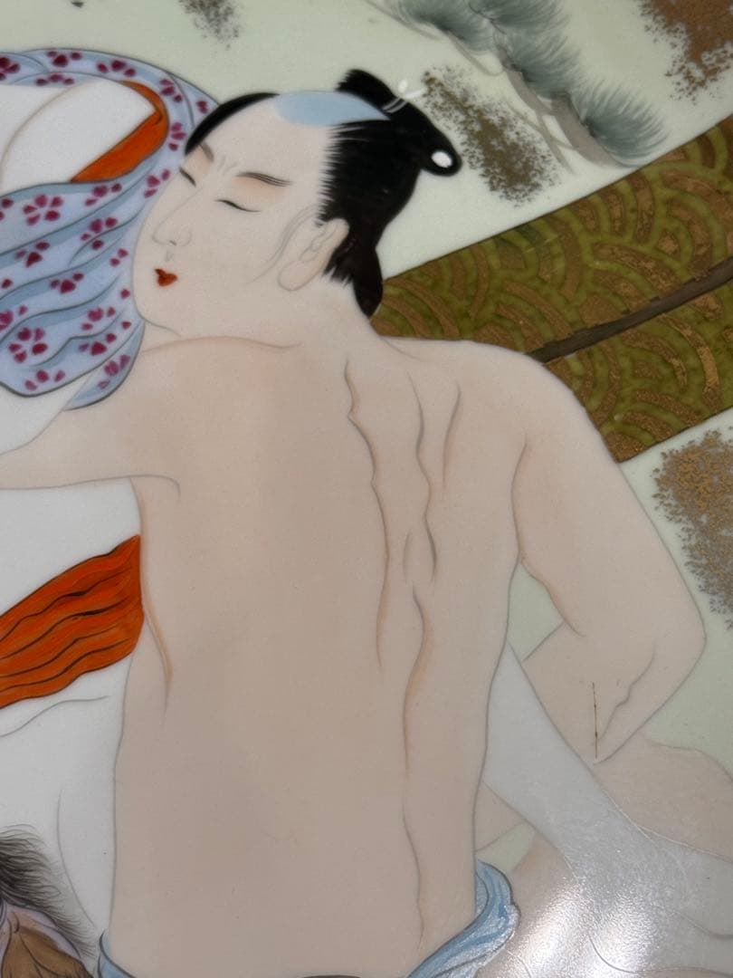 浮世絵 絵皿 有田焼き 伊万里焼き