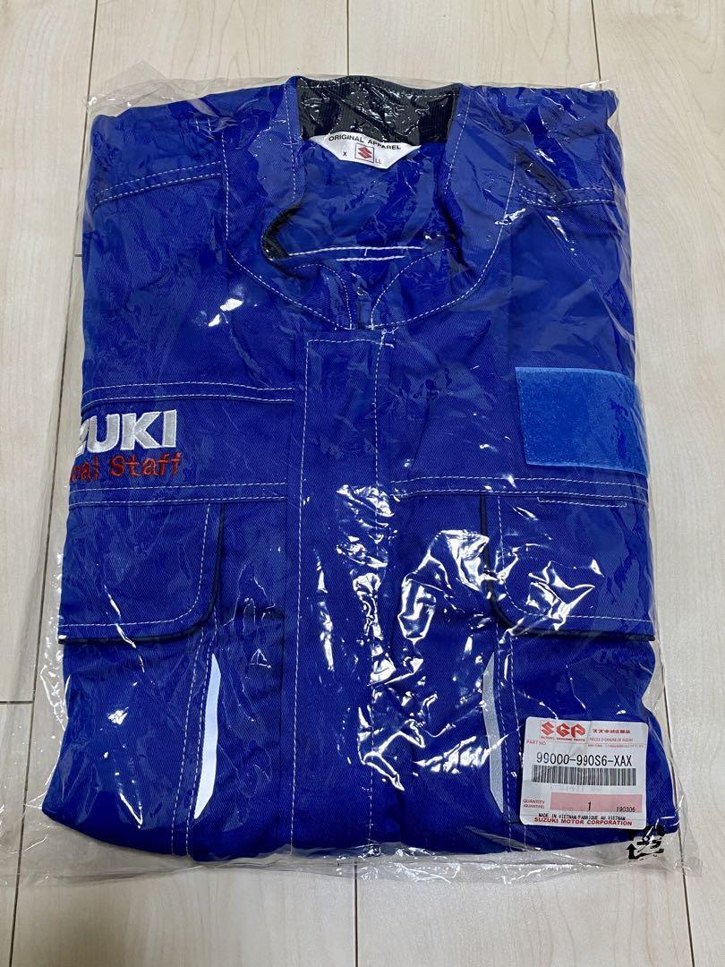 SUZUKI 夏用つなぎ‼️　涼しい‼️　作業服 青　LLサイズ つなぎの通販 長袖つなぎ服 山田辰オートバイAuto-Bi1130【サン