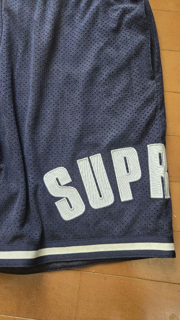【M】Supreme Ultrasuede Mesh Short Navy