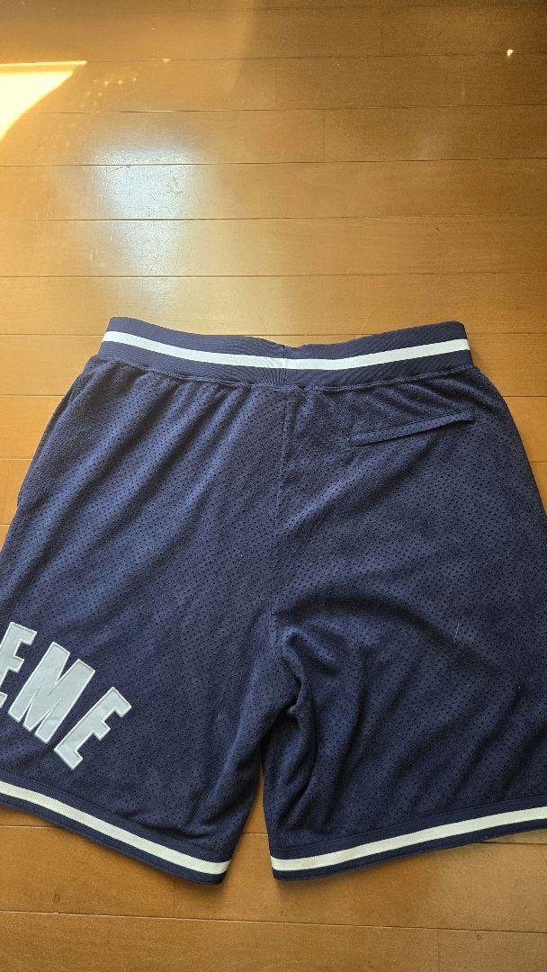 【M】Supreme Ultrasuede Mesh Short Navy