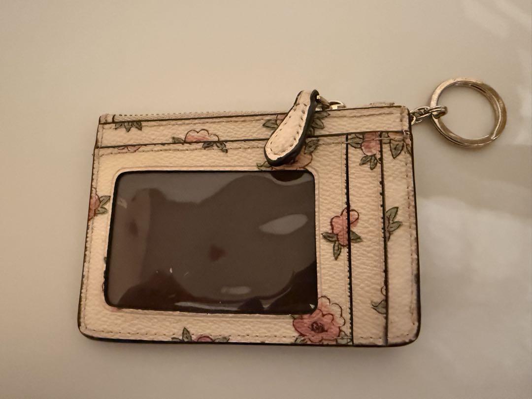 COACH フラワープリント ポーチとカードケースセット 正規品 COACH フラワープリント ポーチとカードケースセット