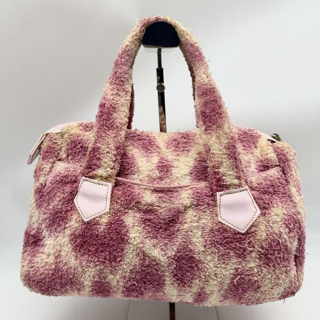 VivienneWestwood　レオパードピンク　ボストンバック Yahoo!オークション -「ヴィヴィアンウエストウッド バッグ