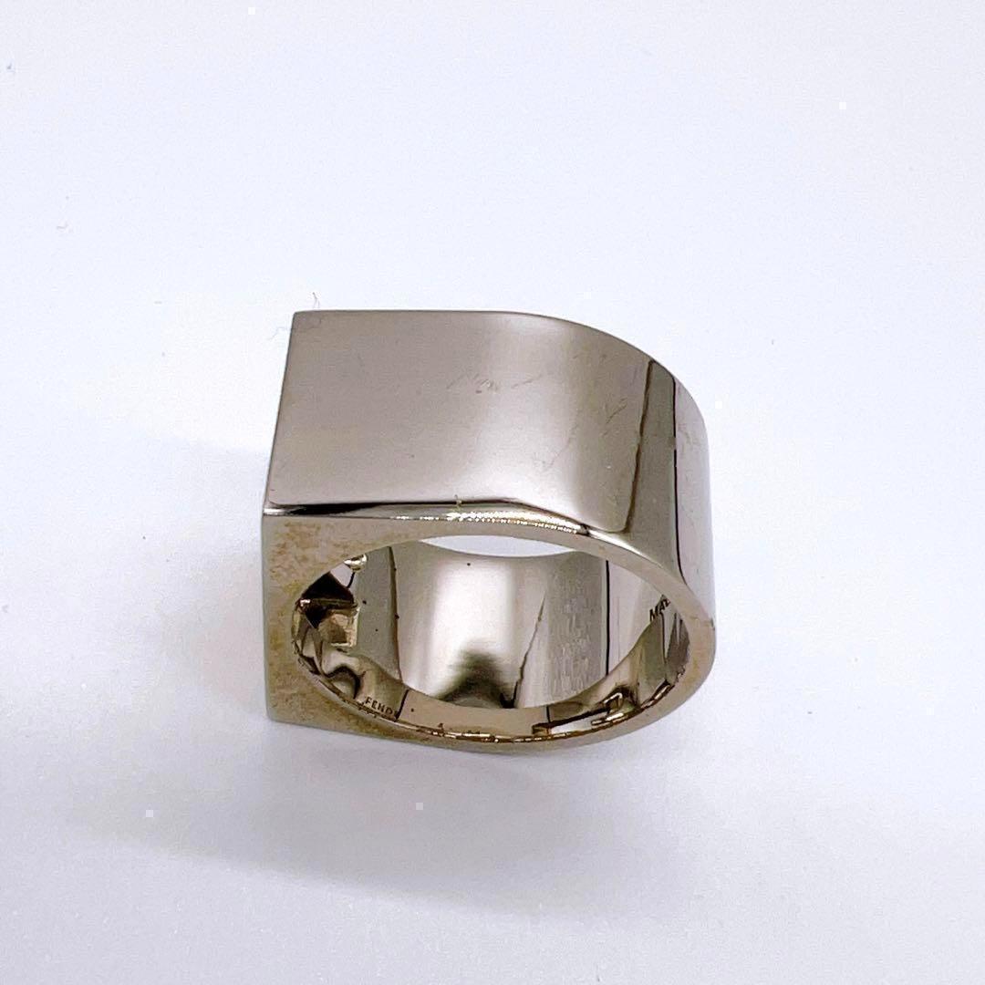 フェンディ リング Mサイズ 約21号 メンズ シルバー ゴールド アクセサリー