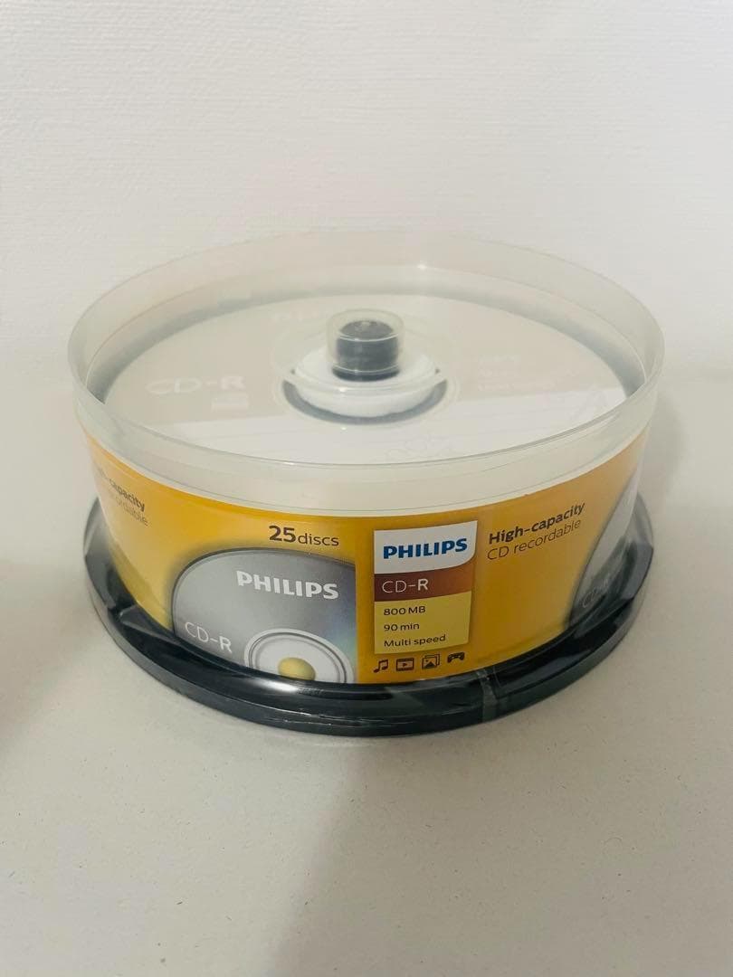フィリップス Philips CD-R 90分 800メガバイト 25枚 ⑤