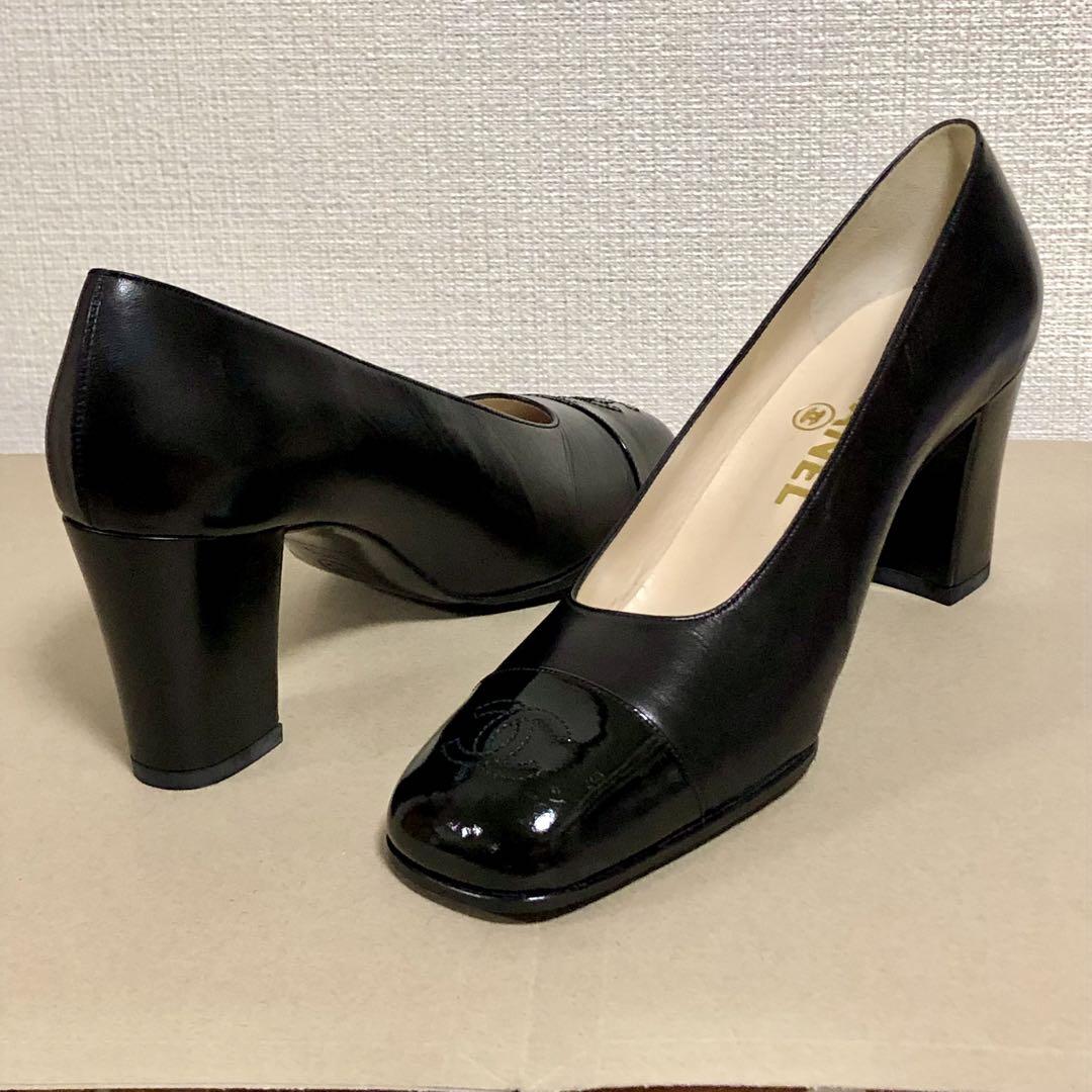 ⭐️未使用級⭐️　CHANEL　シャネル　ココマーク　ヒールパンプス　ブラック CHANEL シャネル ハイヒールパンプス ココマーク ピンヒール 黒