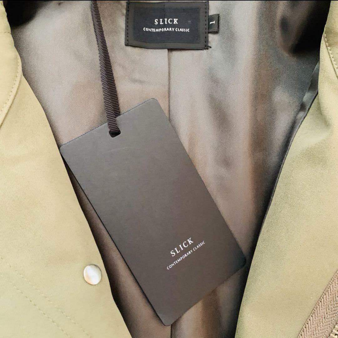 SLICK/スリック　タスランツイルユーティリティショートブルゾン　カーキ　M