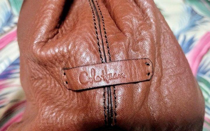 美品○コールハーン○COLE HAAN○巾着○シボ革○ハンドバッグ
