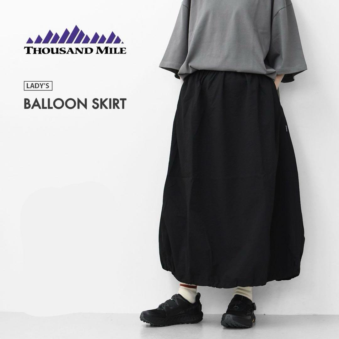 新品　THOUSAND MILE サウザンドマイル　バルーン　スカート　ブラック