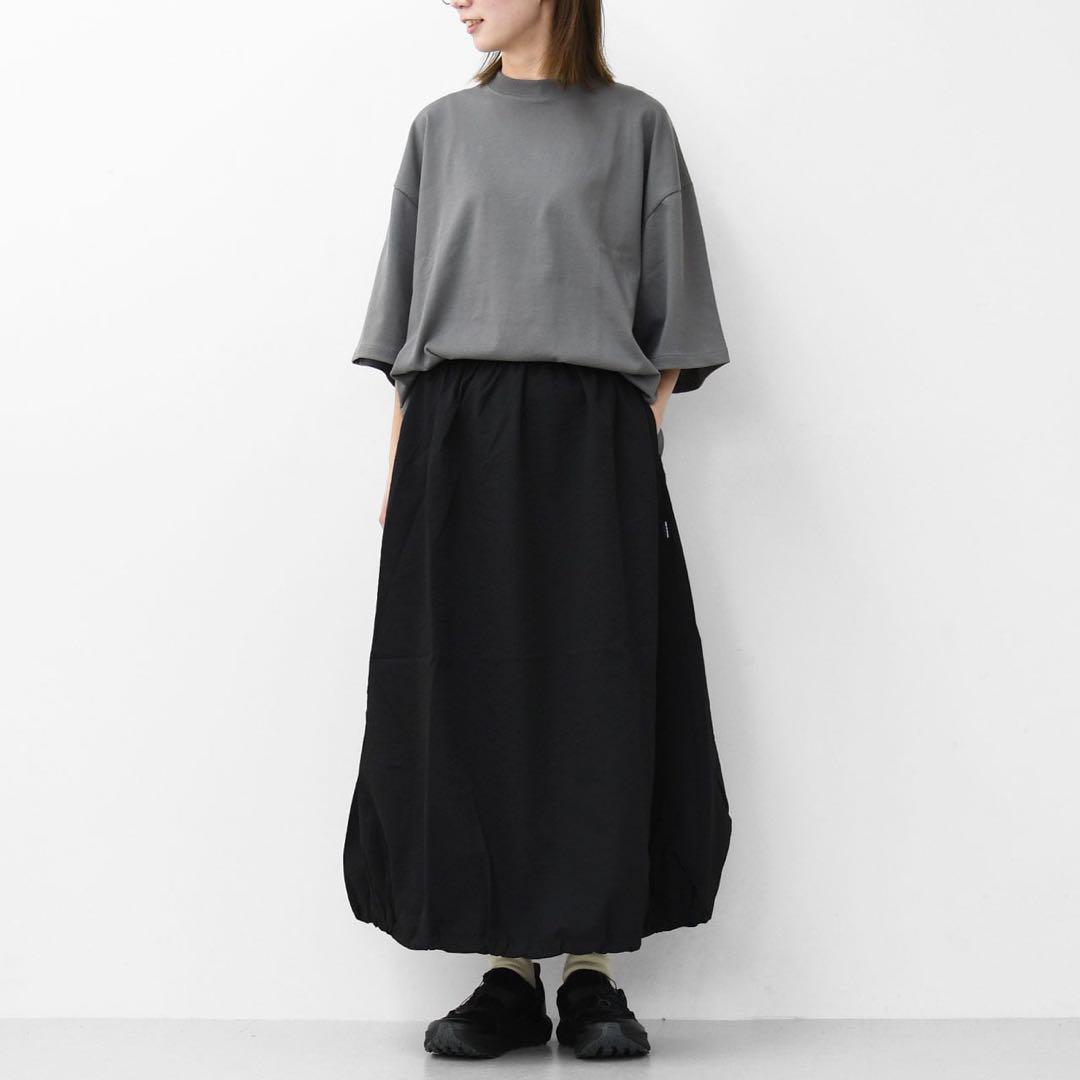 新品　THOUSAND MILE サウザンドマイル　バルーン　スカート　ブラック THOUSAND MILE】BALLOON SKIRT SEERSUCKER バルーンスカート
