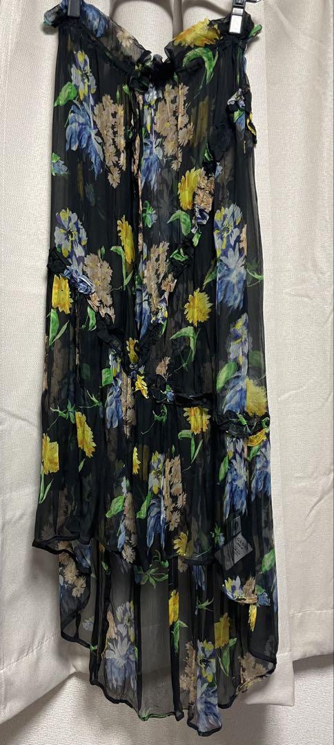 [美品]GANNI フラワーシアースカート