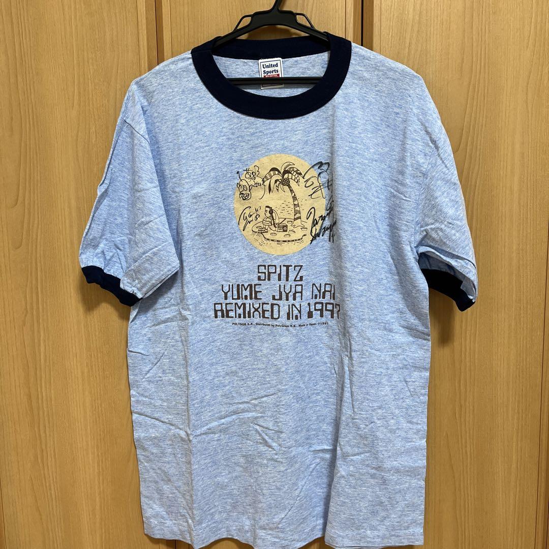希少 スピッツ SPITZ YUME JYA NAI 直筆サイン Tシャツ