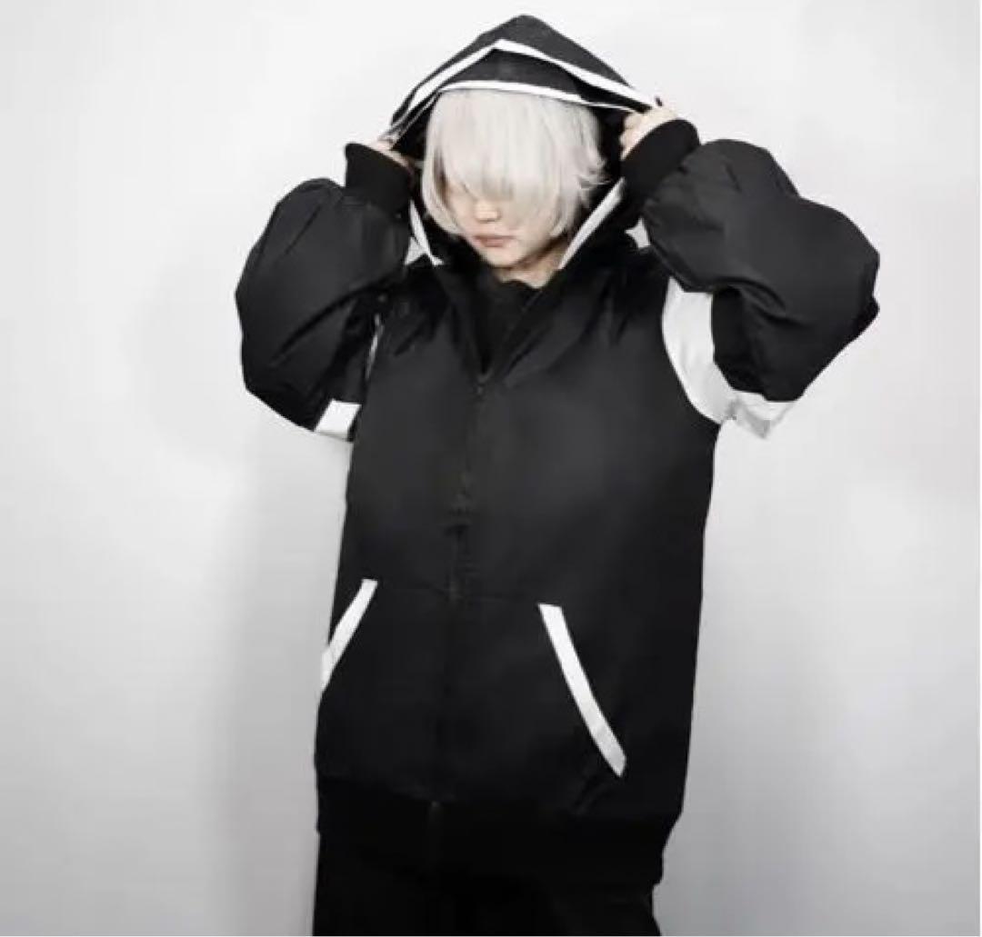 中綿入りキルティングCYBER OUTER【ダブルフード】