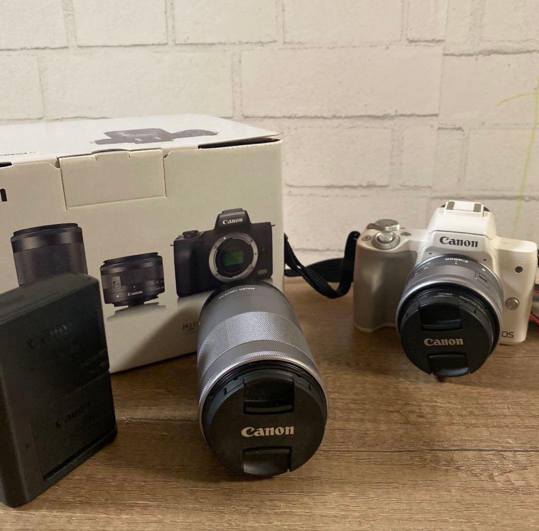 Canon EOS KISS M Wズームキット WH