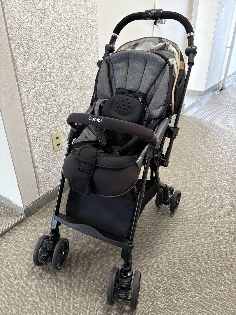 ［ささだ］Combi ベビーカー 軽量 コンパクト a型　ブラック