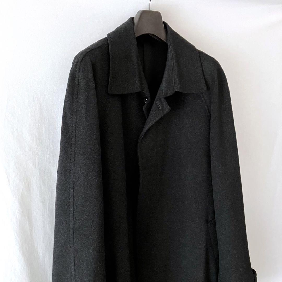 美品 D'URBAN カシミヤ100% ステンカラーコート LL相当 レナウン
