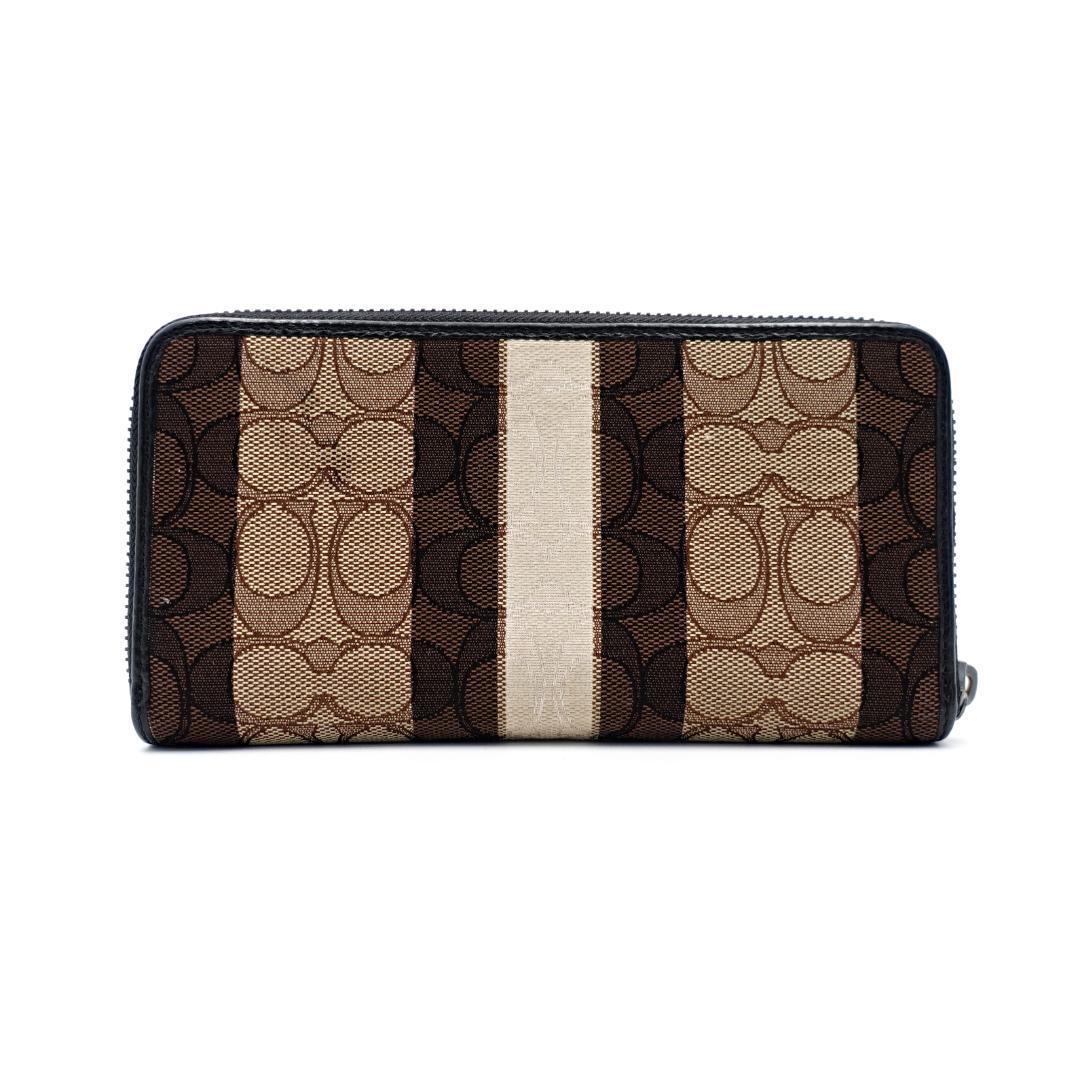 未使用 COACH コーチ シグネチャー ラウンドファスナー 長財布
