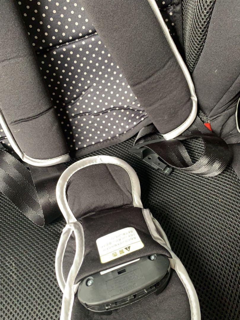 ピジョン オレイユ ZY-18 車用 ドット柄 チャイルドシート