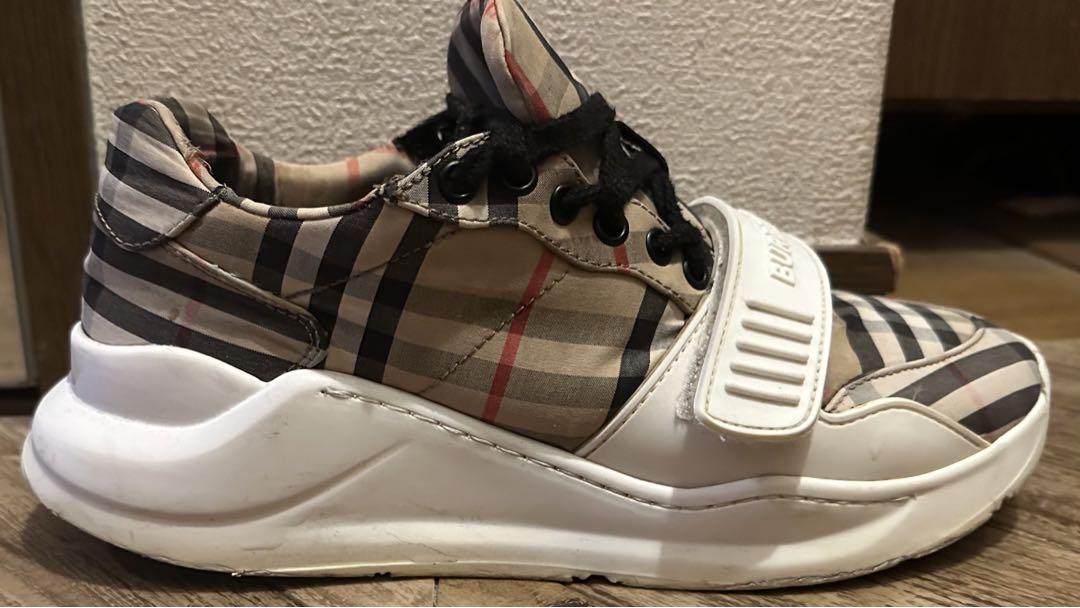 バーバリースニーカー26 BURBERRYスニーカーメンズ26 正規品