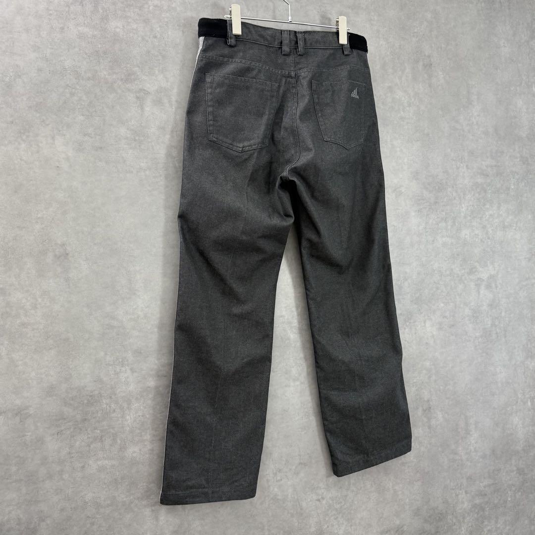 00s old adidas アディダス ストレートデニムパンツ グレー M