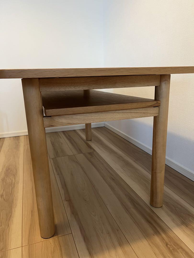 無印良品　木製ミドルテーブル・オーク材