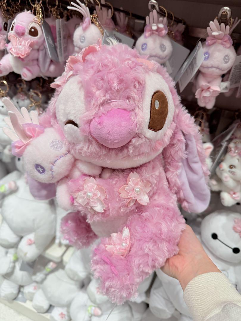 桜スティッチ ぬいぐるみ ディズニーストアからサクラカラーの新コレクション！ ふんわり