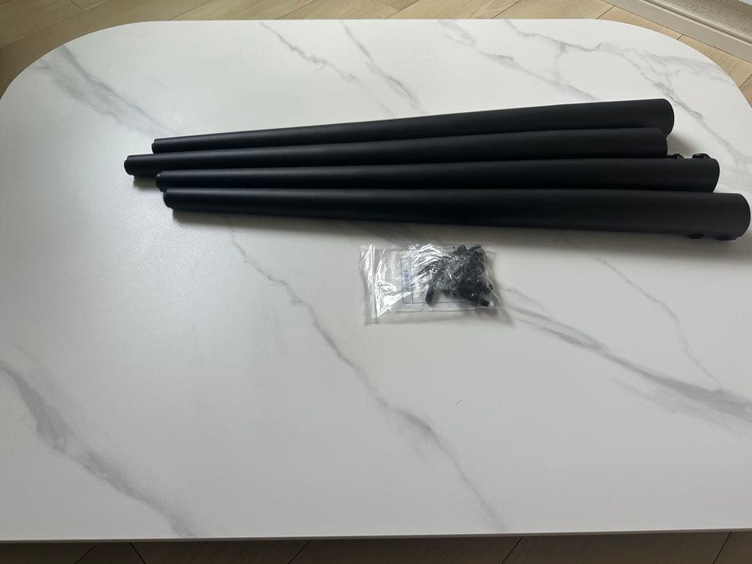 【美品】ニトリ　セラミックダイニングテーブル　ホワイトマーブル