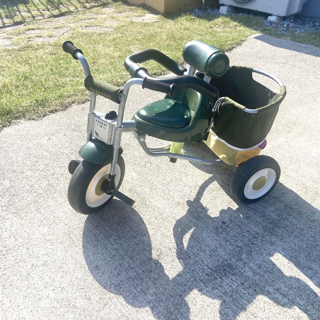 アイデス　KANGAROO FOREST 三輪車　ベビーカー オリーブグリーン