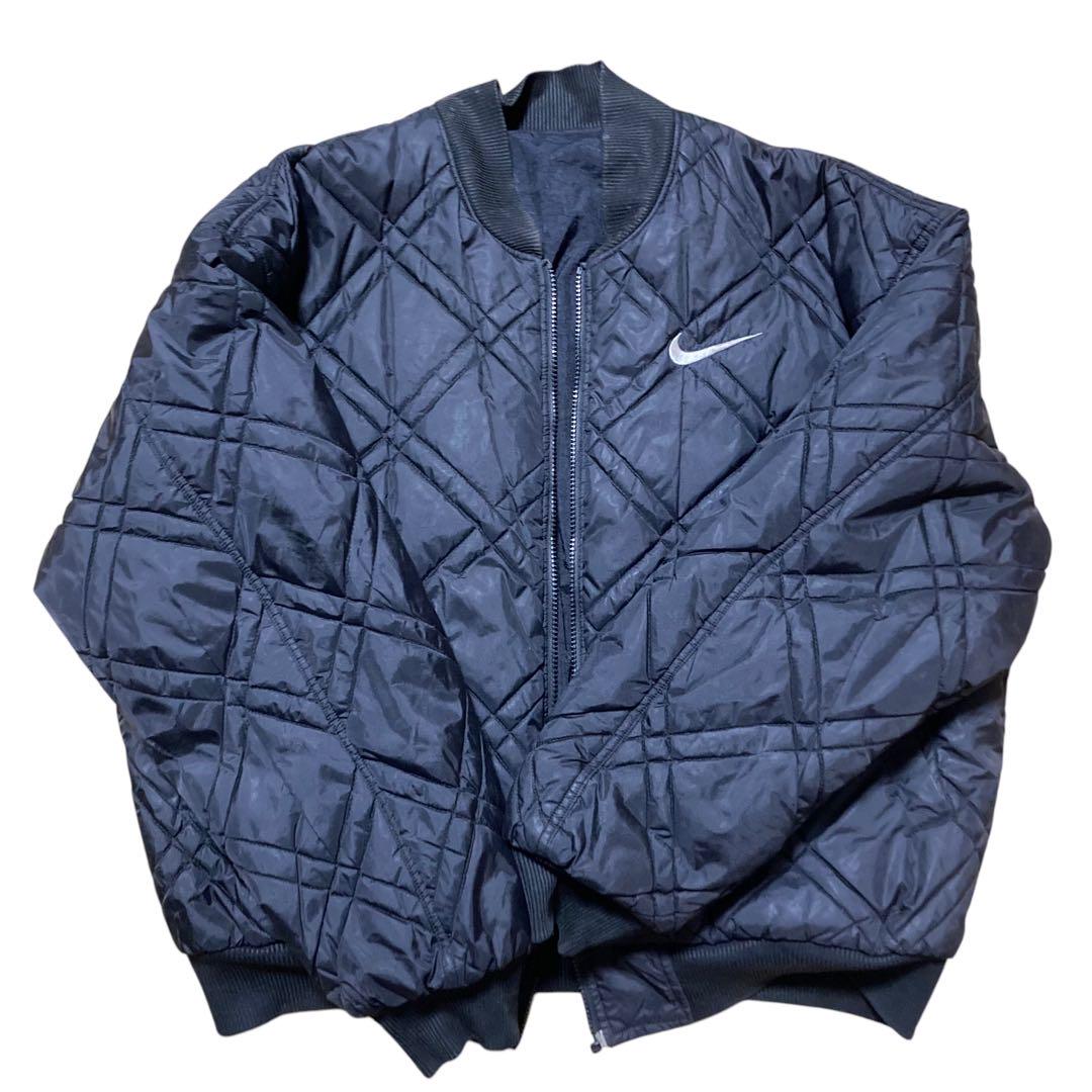 訳あり 90s 銀タグ nike ナイロンブルゾン ナイキ リバーシブル