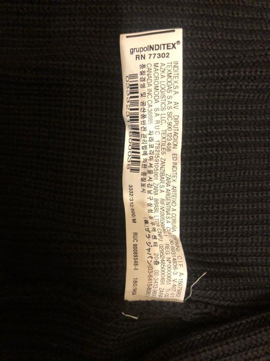 定番送料無料 ZARA ザラ ジップアップカーディガン ドライバーズニット ブラック Mサイズ KNtWg-m32153724161 セール最新作