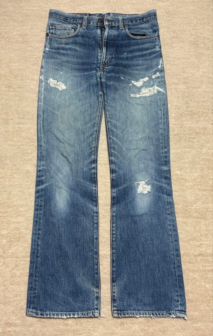 90s USA製 ボタン裏555 w32 l32 Levi's 517デニム