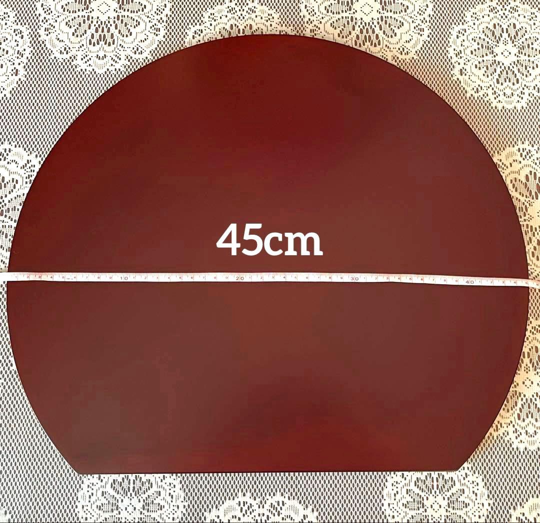 ー木曽塗ー 伊藤敦欣作 古代あかねぬり 特大 半月盆 卓上膳4枚新品、♥ WWW_IBETON_RU