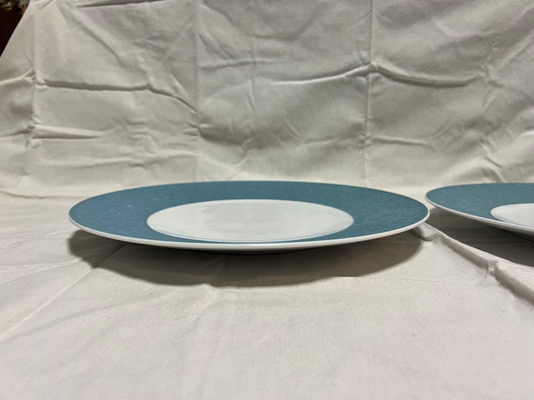 美品RAYNAUDレイノーミネラルスカイブルー プレート32cm2枚セットF43 美品RAYNAUDレイノーミネラルスカイブルー プレート32cm2枚セットF43