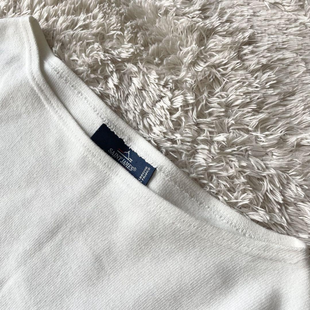極美品 Saint James バスクシャツ M ホワイト