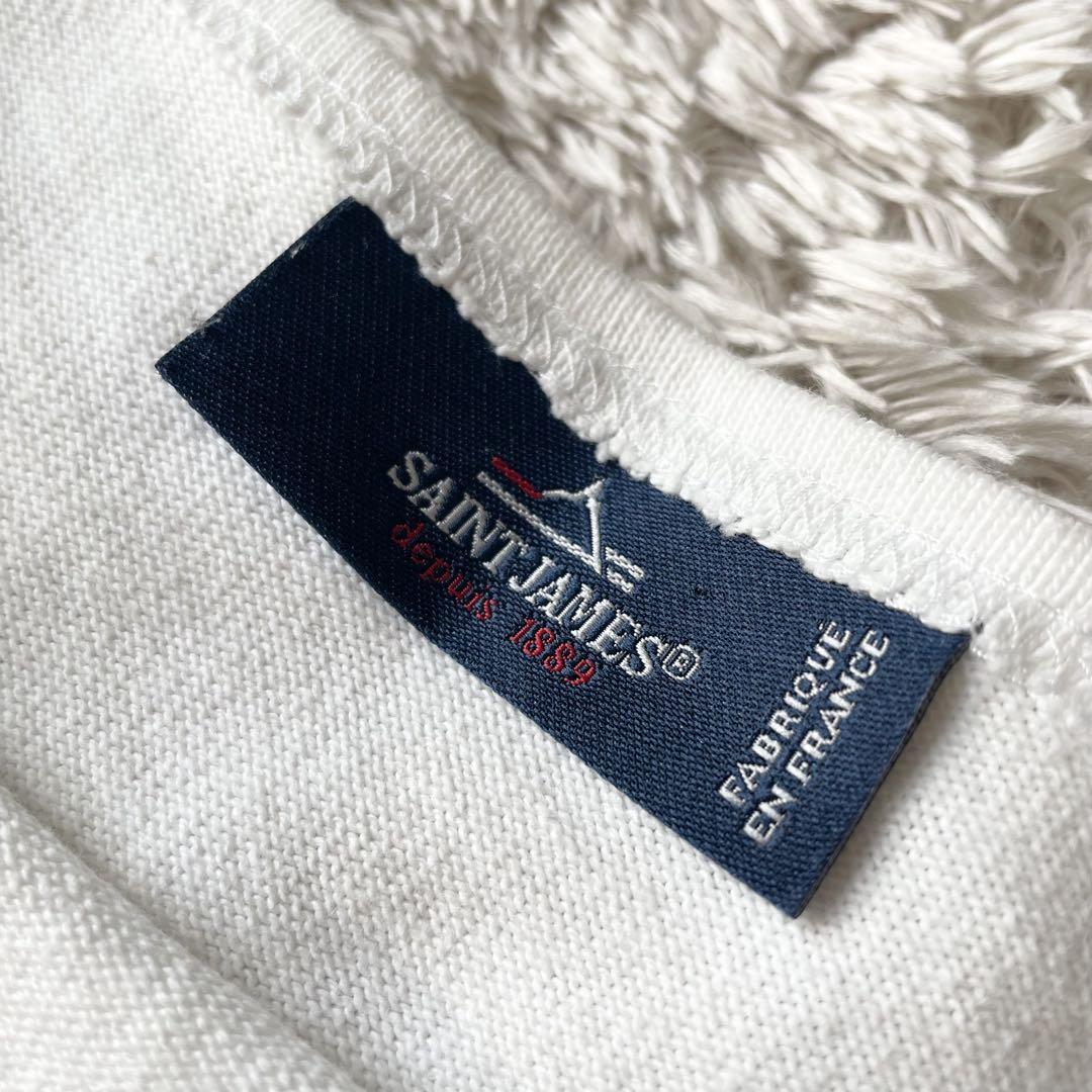 極美品 Saint James バスクシャツ M ホワイト