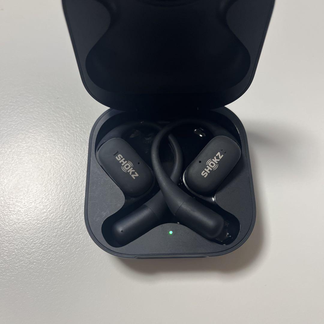 SHOKZ OPENFIT ワイヤレスイヤホン ブラック